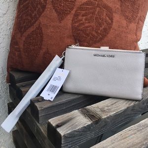 Michael Kors Leather Wallet/Clutch with Wristlet